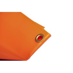 Bâche orange de balisage pour grue