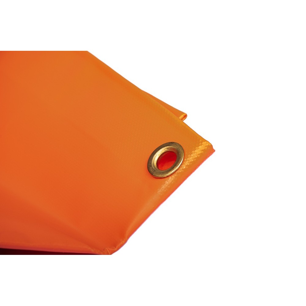 Bâche orange de balisage pour grue